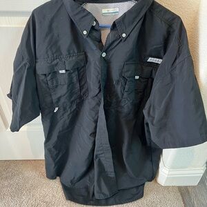Men's Black Casual Button Down Shirt